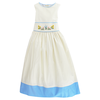 Heritage Blue Floral- Empire Dress