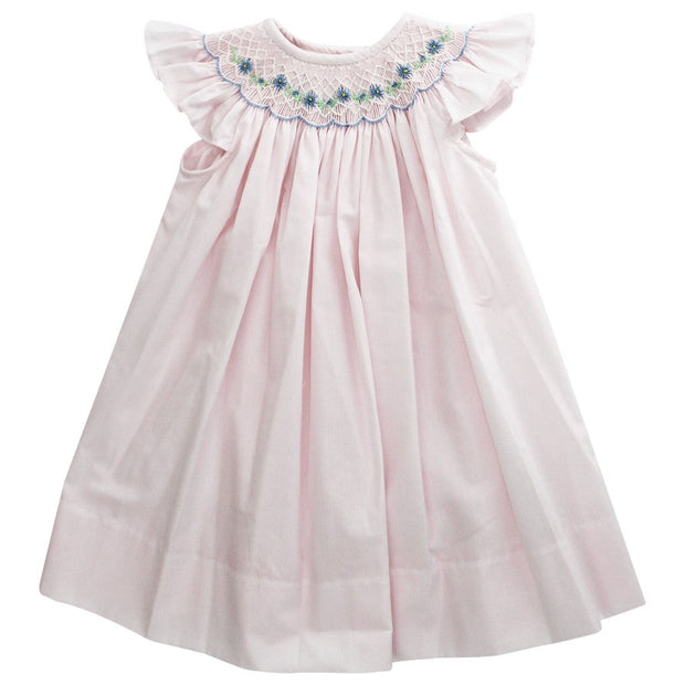 Pink Peri Flowers- Bishop Dress
