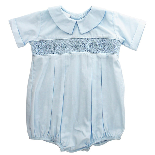 Blue Geometric- Dressy Bubble – Bailey Boys