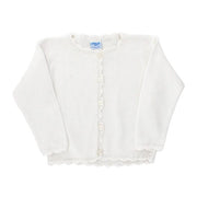 Cardigan Girls Sweater - White