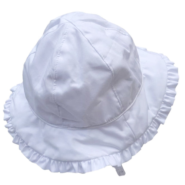 White Ruffle Hat