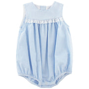 Light Blue Seersucker - Girls Bubble Short