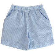 Light Blue Seersucker - Boys Short